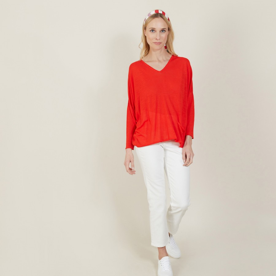 Loose slub linen T-shirt - Balou