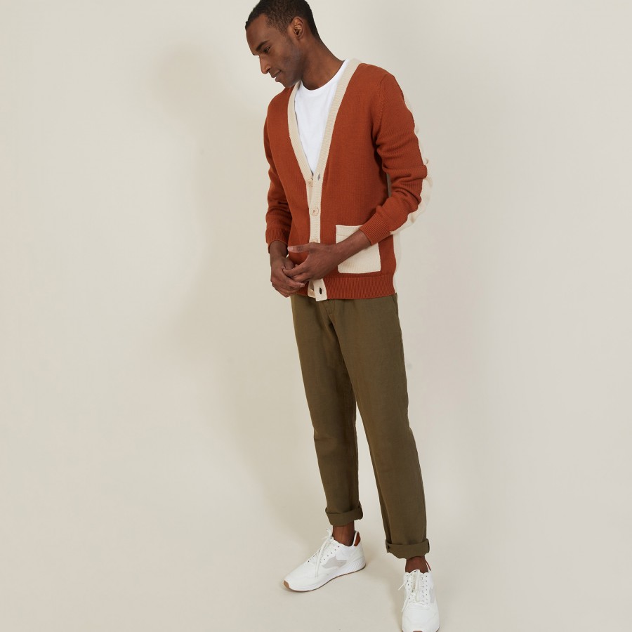 Gilet bicolore en gros coton - Pierra