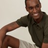 Plain dry cotton polo shirt - Bank