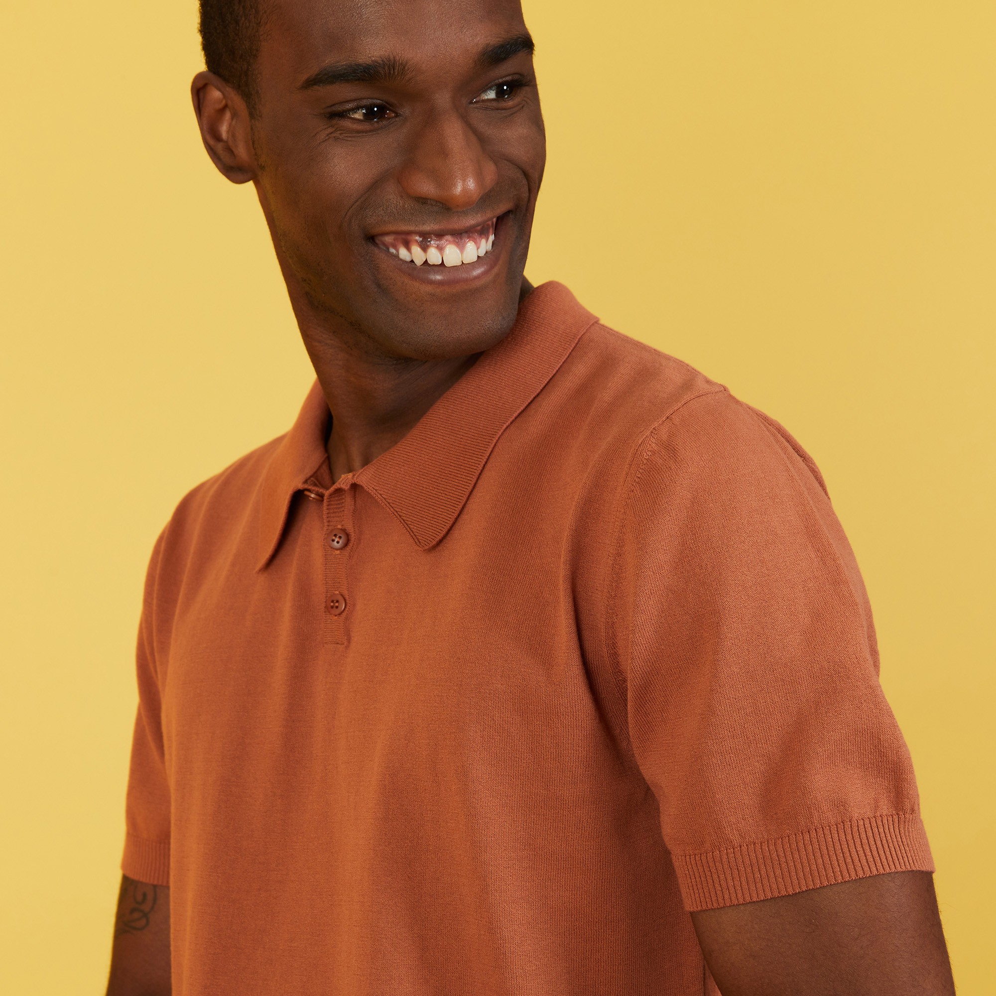 Plain dry cotton polo shirt - Bank
