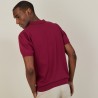 Polo uni en coton sec - Bank 7282 rubis - 51 Bordeaux