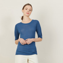 Round-neck slub linen T-shirt - Bonnie