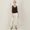 Iridescent effect round neck tank top - Ness