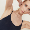 Flamed linen tank top - Mijas