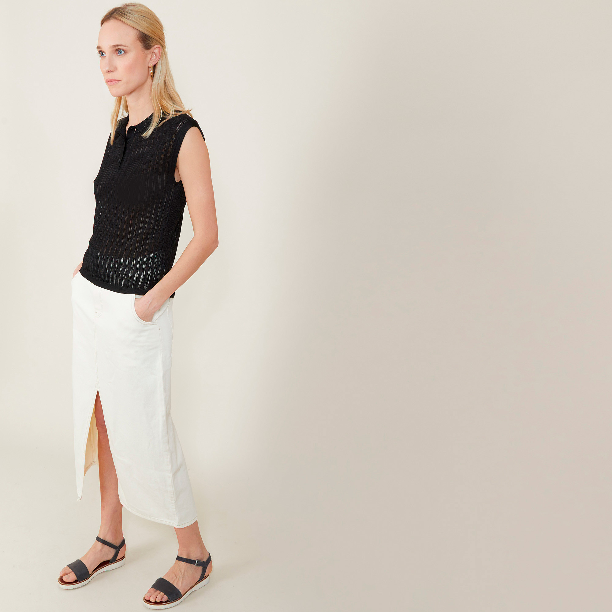 Openwork tank top in Fil Lumière - Nancy