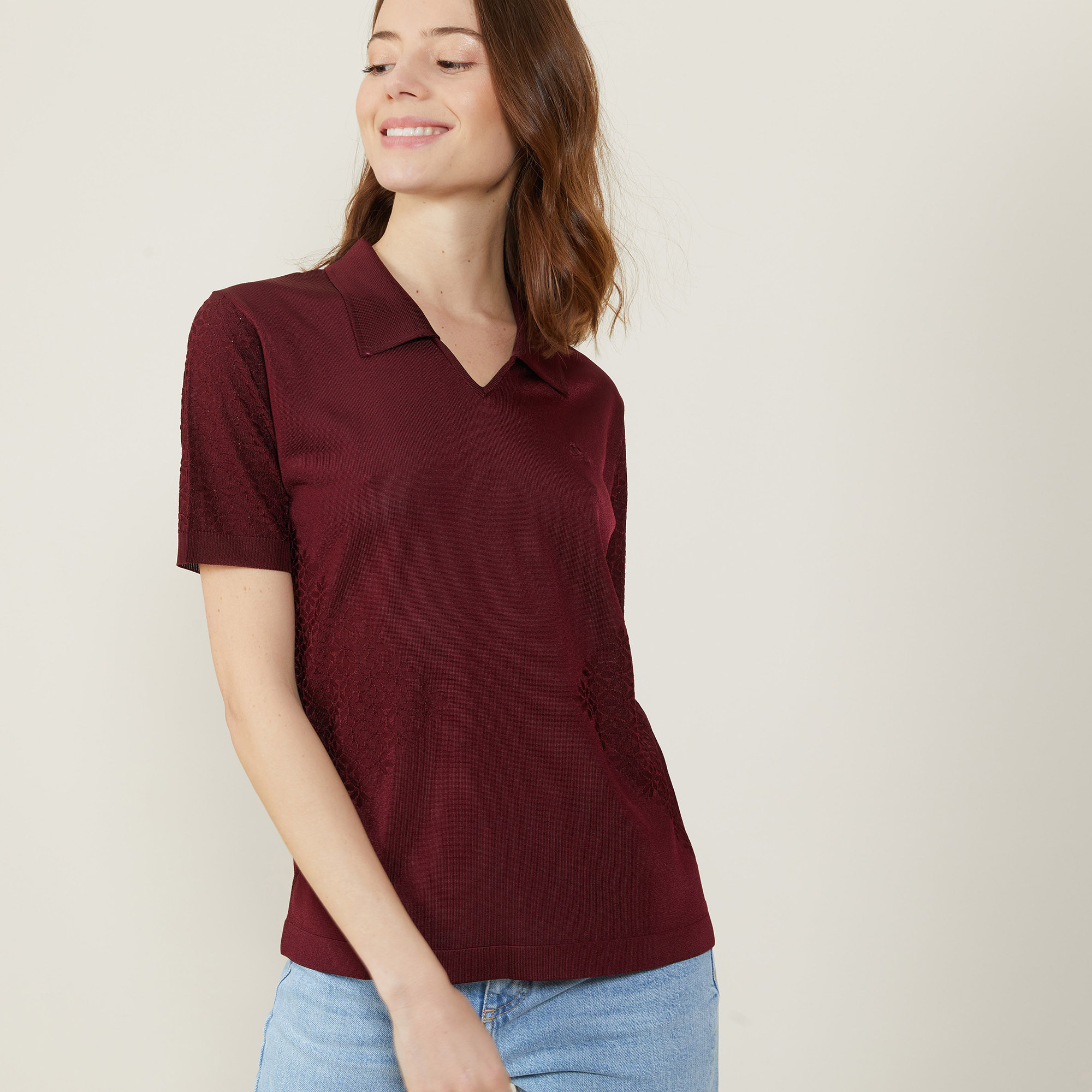 Polo manches courtes à motifs - Angie 4989 concierge - 51 Bordeaux