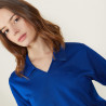 Polo manches courtes à motifs - Angie 2745 nuit - 75 Bleu nuit