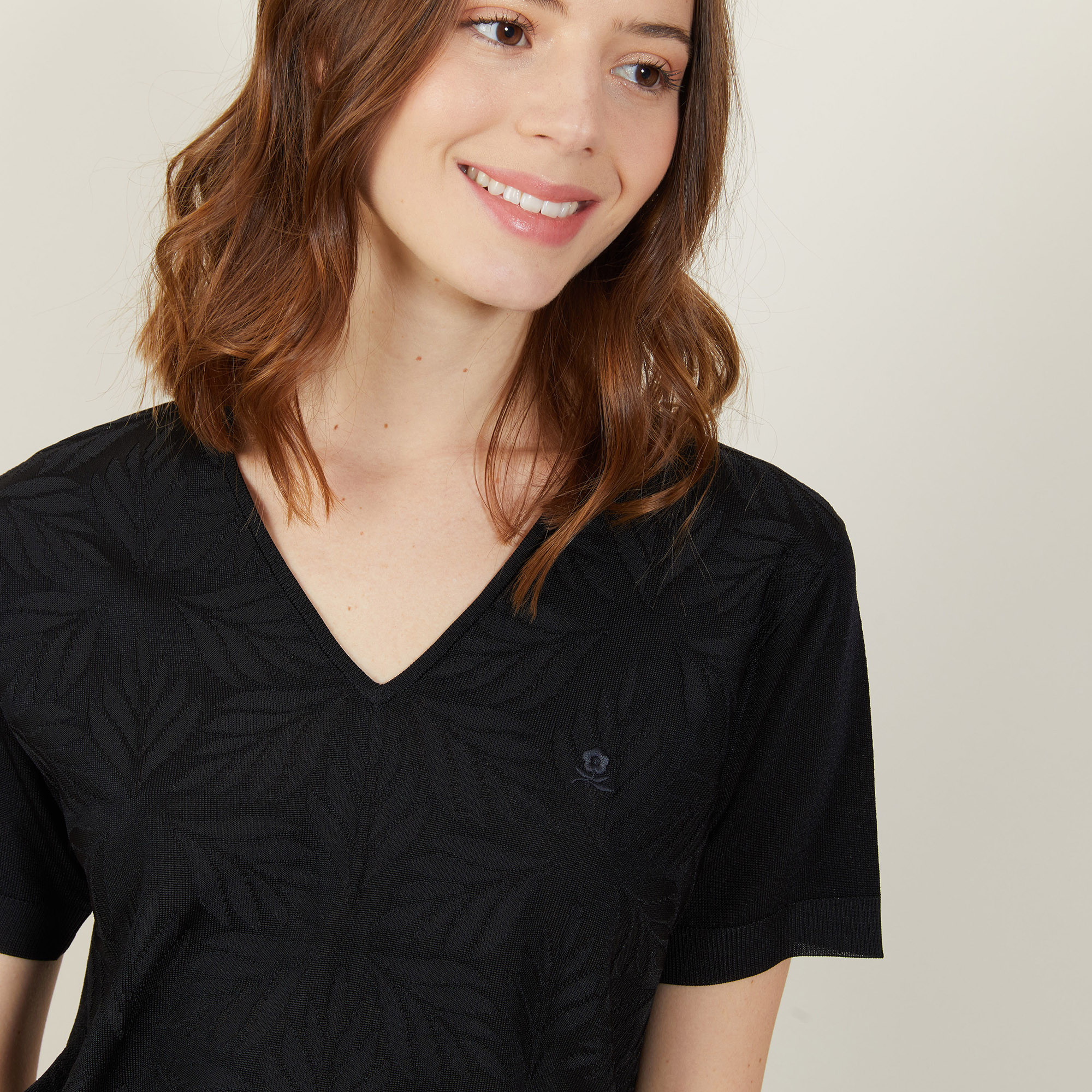 Fil Lumière V-neck T-shirt - Amy