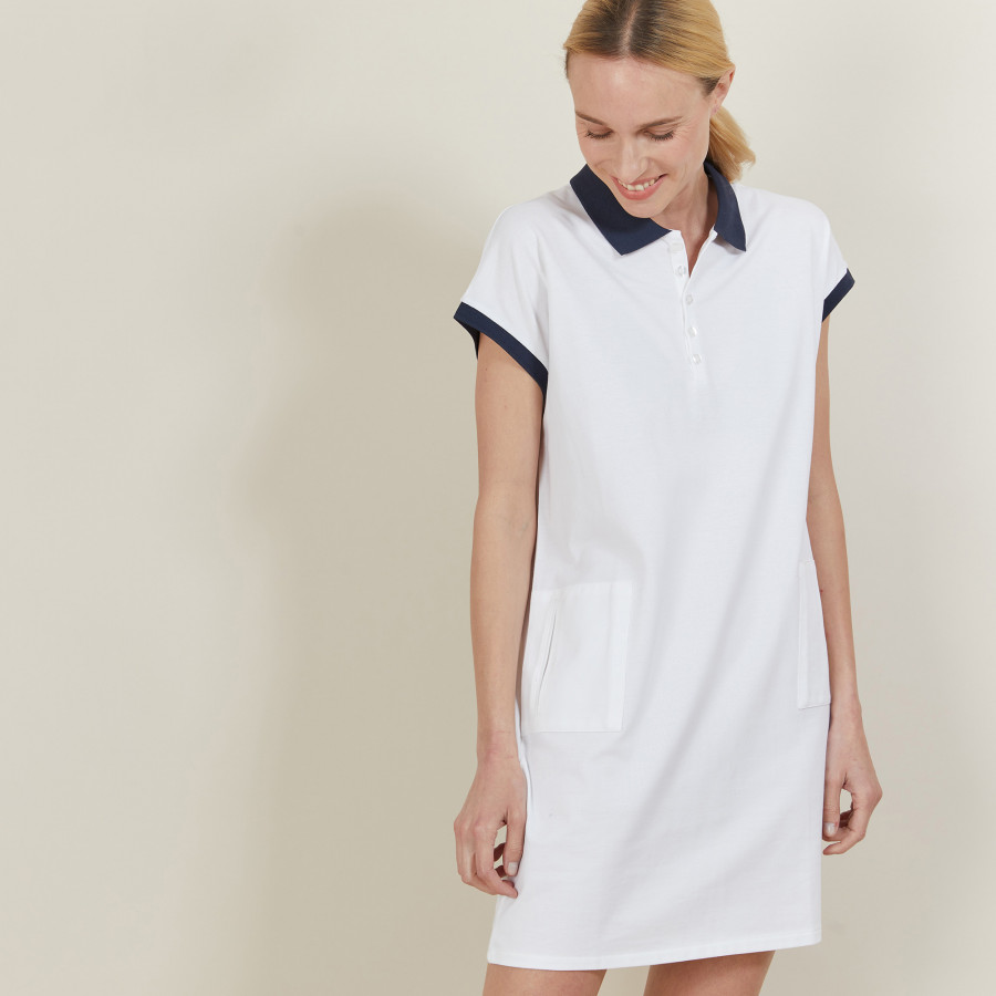 Short-sleeved cotton dress - Angy