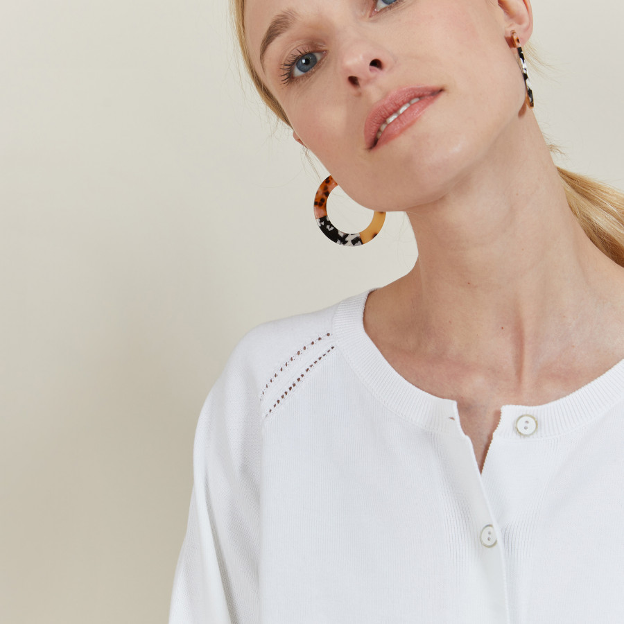 Colete de algodão com cordão - Aniss