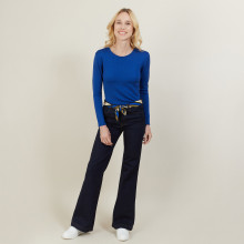 Pull ras du cou femme Bourse 6191 Clochette - 16 Violet clair