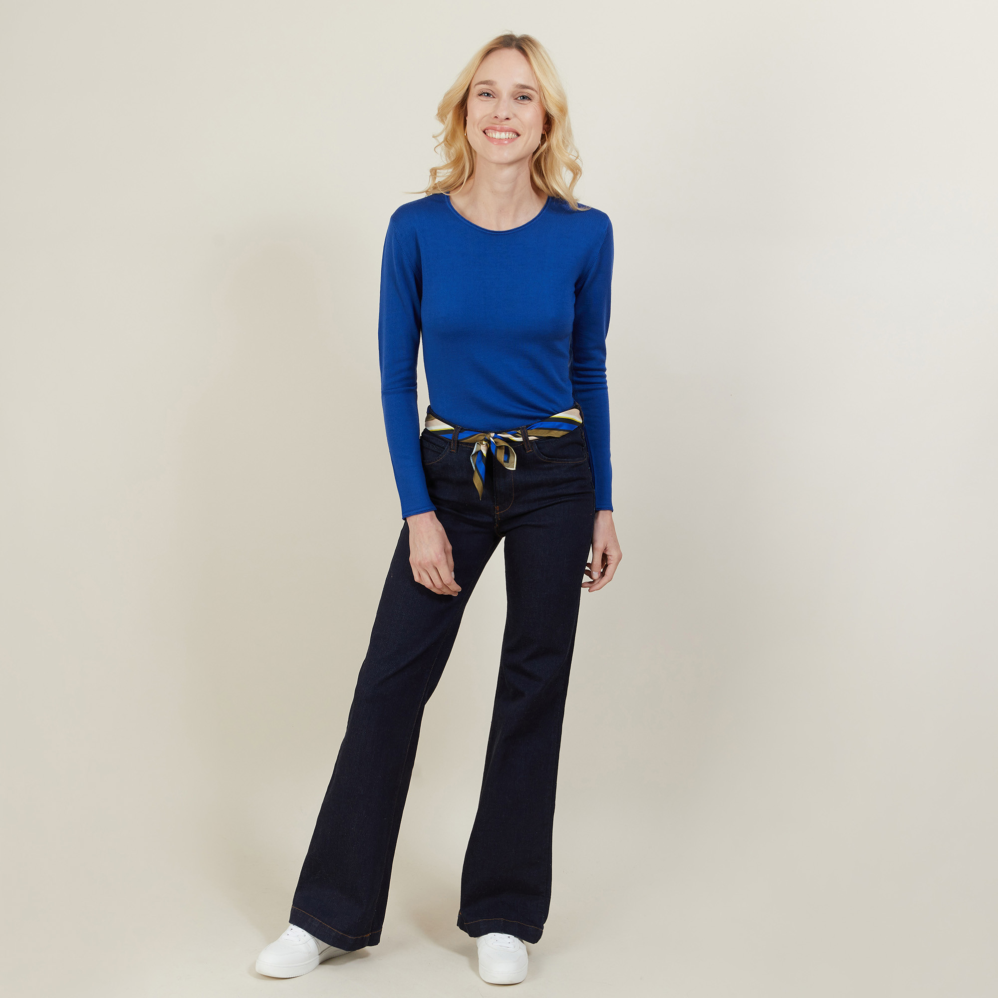 Pull ras du cou femme Bourse 6191 Clochette - 16 Violet clair