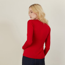 Pull ras du cou femme Bourse 6191 Clochette - 16 Violet clair