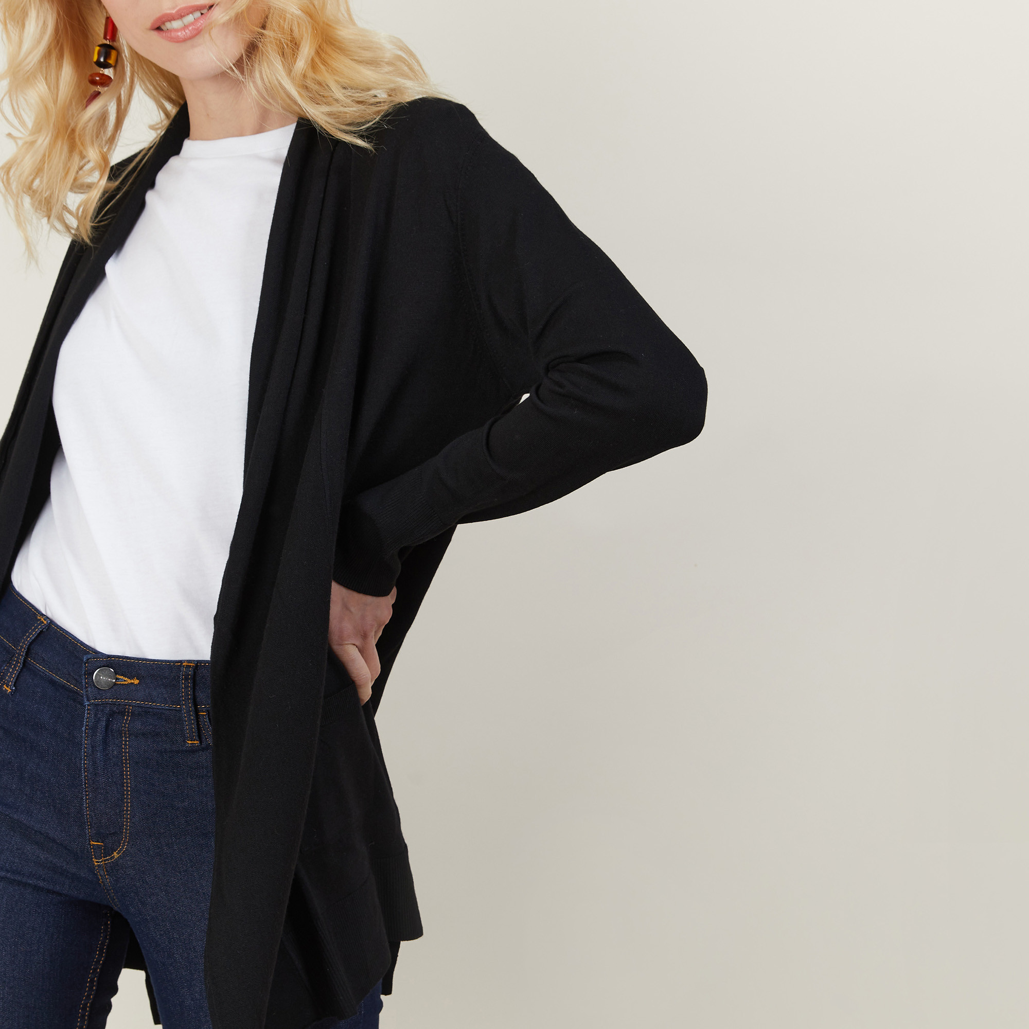 Gilet en laine et viscose - Agatha 6114 Récif - 81 Gris pale