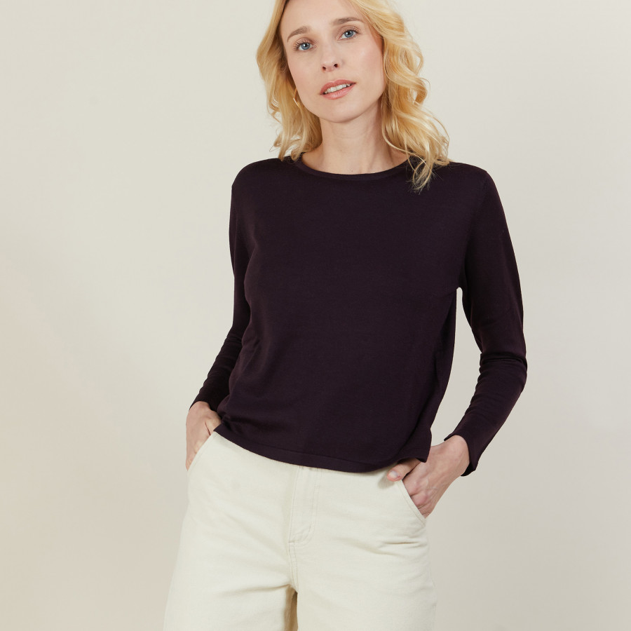 Pull court en laine mérinos - Les Halles