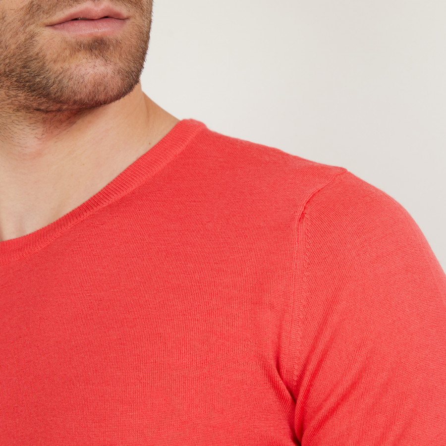 Crewneck sweater in merino wool - Bertille