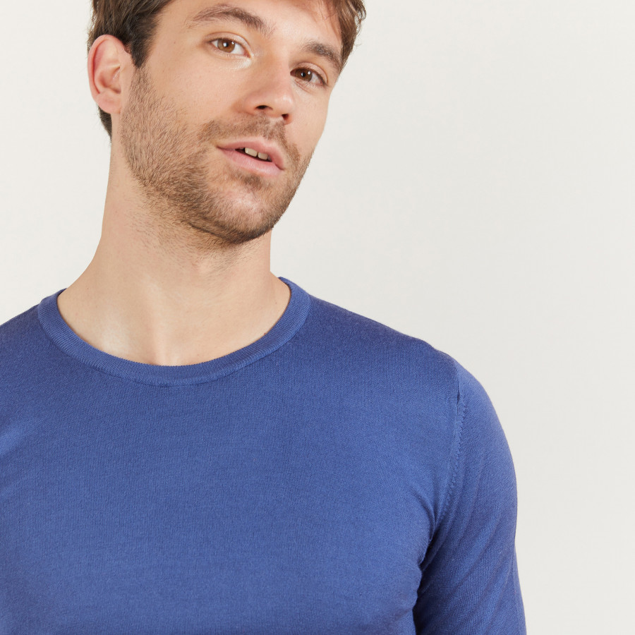 Crewneck sweater in merino wool - Bertille