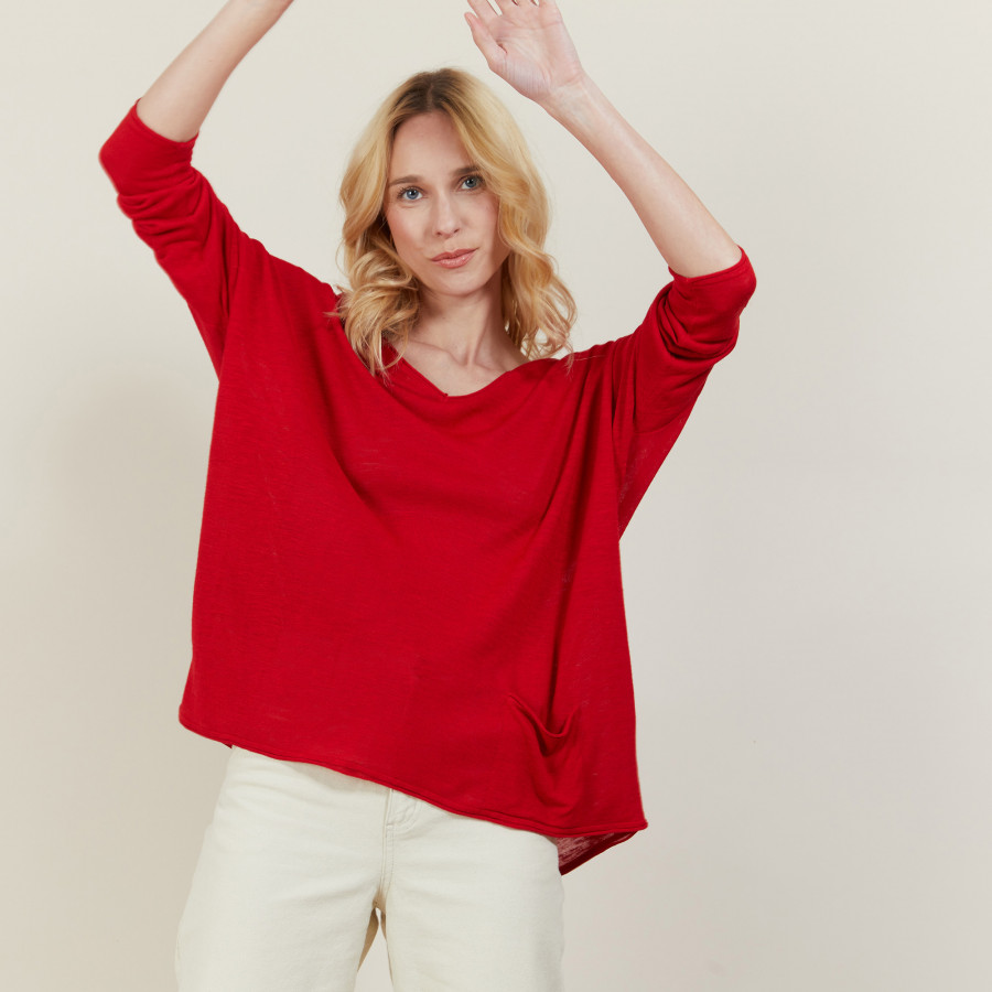 T-shirt ample en lin flammé - Balou