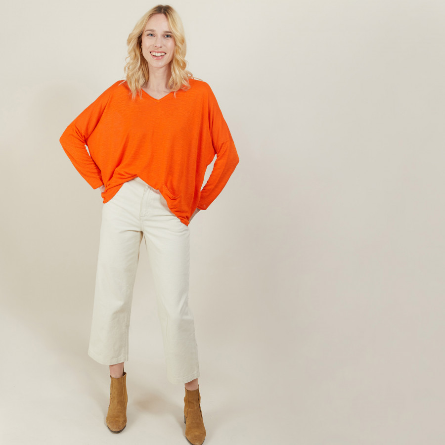 T-shirt ample en lin flammé - Balou