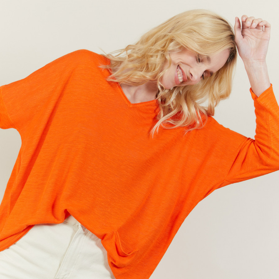 T-shirt ample en lin flammé - Balou