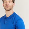 Polo manches longues en laine mérinos - Beryl 6143 saphir - 48 Bleu roi