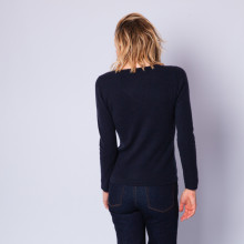 V collar cashmere jumper - Eniva