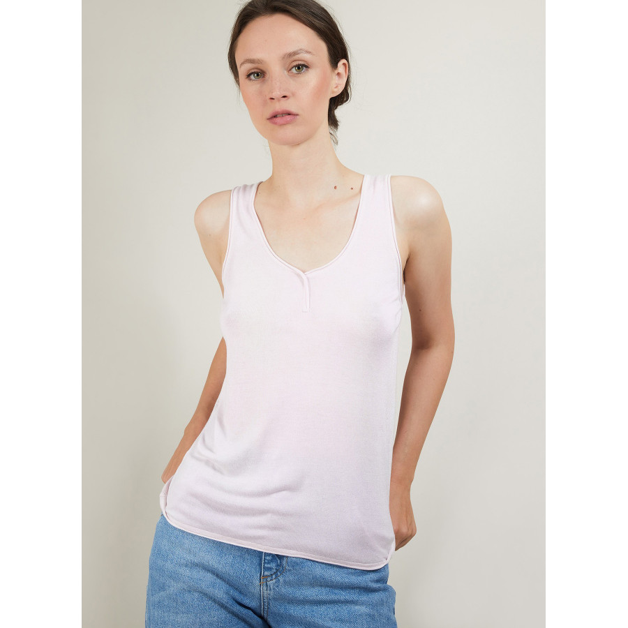 Bamboo cashmere tank top - Aetim