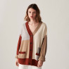 Long buttoned cashmere cardigan - Delia
