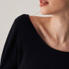 Fine-knit merino wool round-neck sweater - Altesa