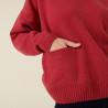 Loose-fit recycled cashmere sweater with pockets - Davina