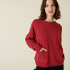 Loose-fit recycled cashmere sweater with pockets - Davina