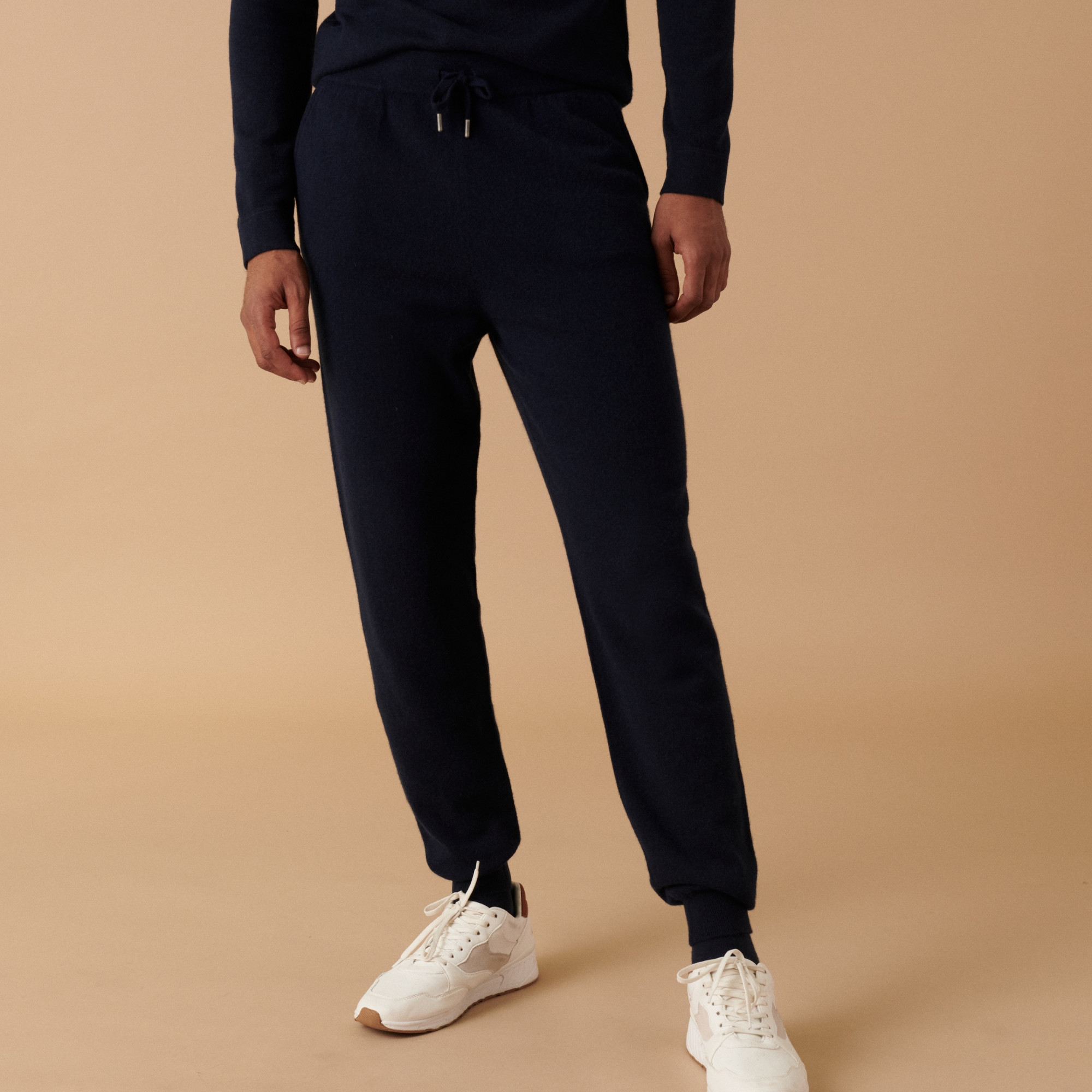 Jogger à poches en cachemire - Barry 7440 marine - 05 Bleu marine