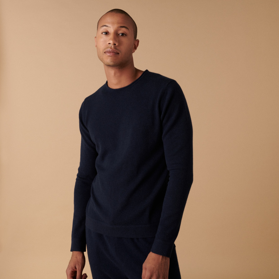 Suéter de cashmere com gola enrolada - Ernest