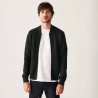 Veste zippée à poches en laine mérinos - Archibald 7576 bronze/gris clair - 83 Kaki