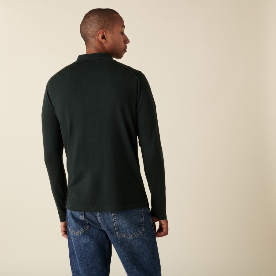 Surchemise à poches plaquées en laine mérinos - Andy