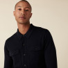 Merino wool patch pocket overshirt - Andy