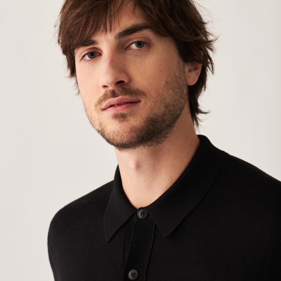 Merino wool patch pocket overshirt - Andy