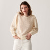 Mohair fancy stitch jumper - Camelia