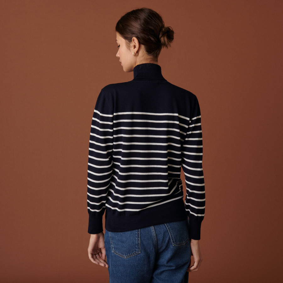 Ribbed merino wool turtleneck sweater - Coletta