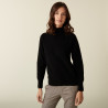 Pull col roulé en cachemire - Abesse 7410 noir - 01 Noir