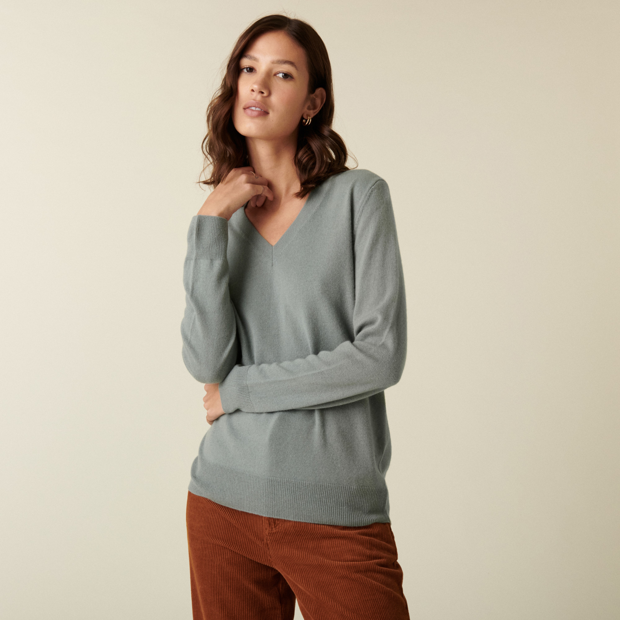 V-neck cashmere sweater - Abel