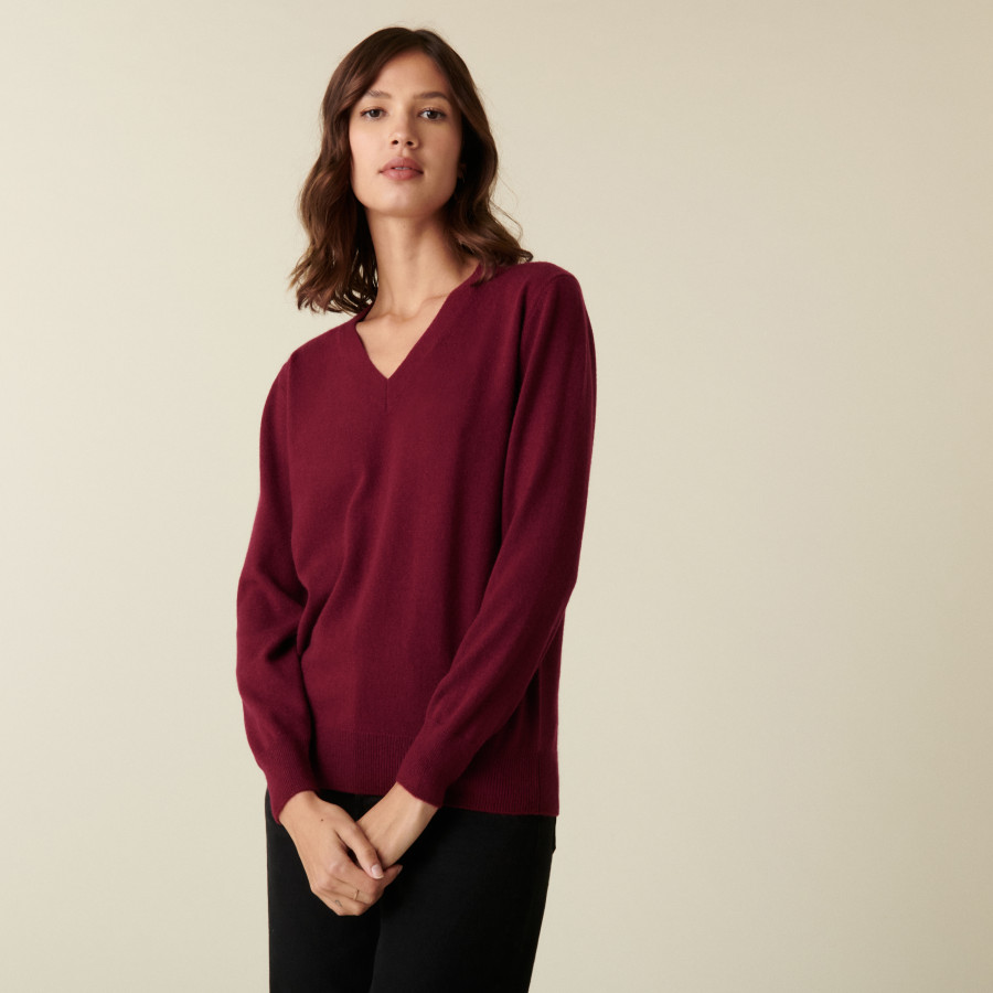 V-neck cashmere sweater - Abel
