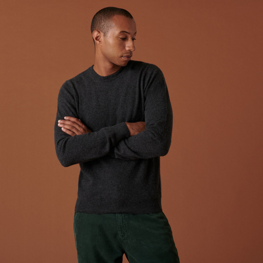 Round-neck cashmere sweater - Evain