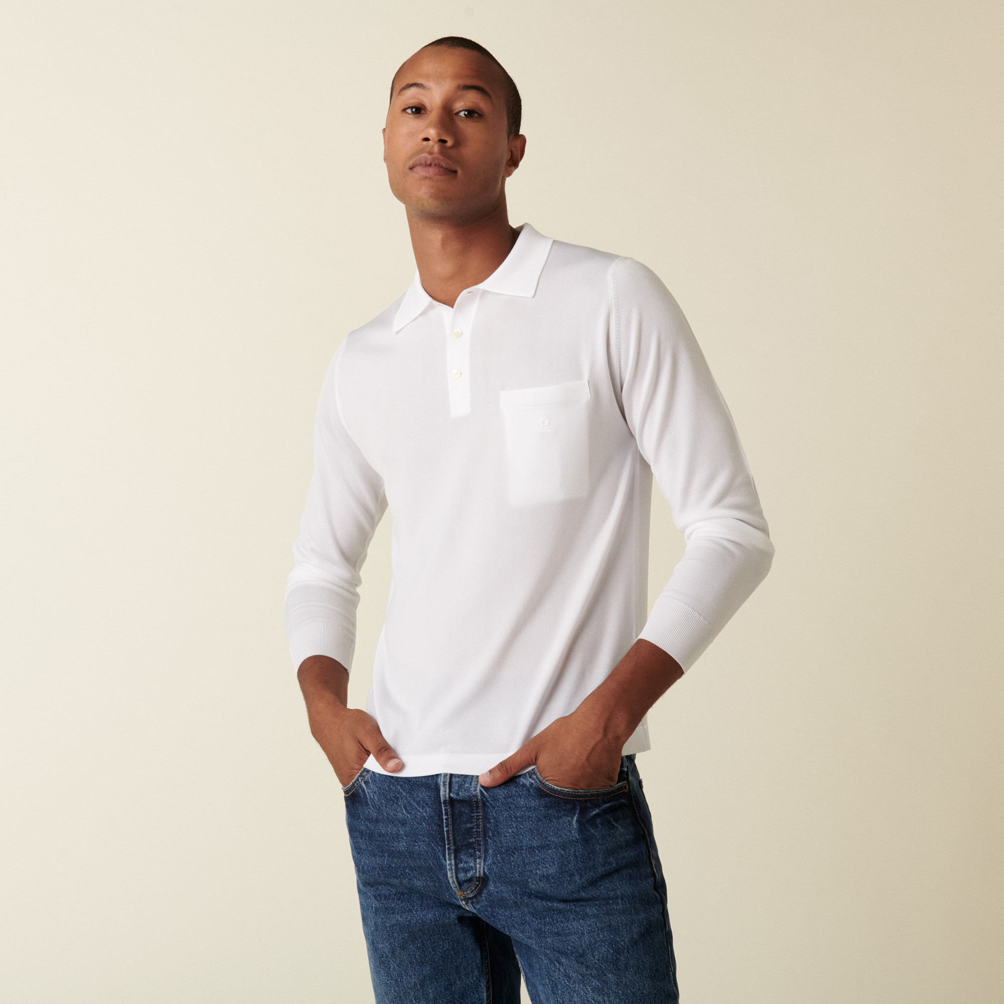 Long sleeves shirt made of fil lumière Boris