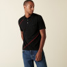 Polo en Fil Lumière bicolore - Daly 0307 noir - 01 Noir