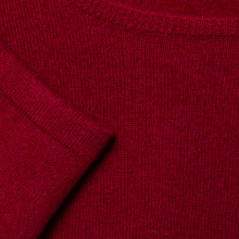 Pull col rond en cachemire intemporel - Evana 6384 rouge cerise - 20 Rouge foncé