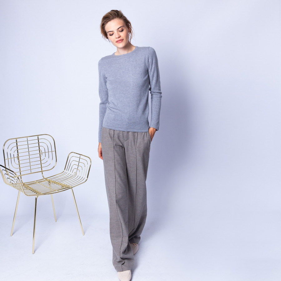 Round neck cashmere sweater - Evana