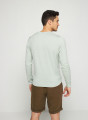 Round neck sweater with logo in merino wool - Eddie