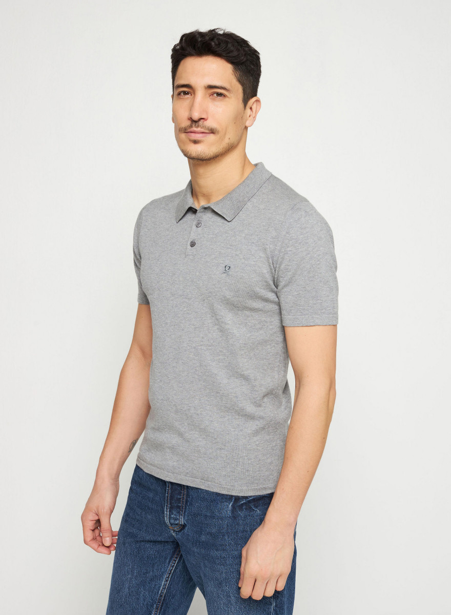 Cotton polo with logo - Richie