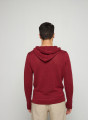 Hoodie ras du cou en lin - Russell 7630 argile - 51 Bordeaux
